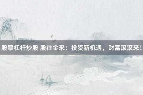 股票杠杆炒股 股往金来:投资新机遇,财富滚滚来!