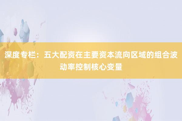 深度专栏：五大配资在主要资本流向区域的组合波动率控制核心变量